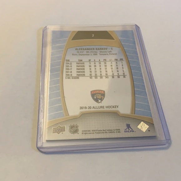 2019-20 Aleksander Barkov Upper Deck Hockey Card - Picture 2 of 2